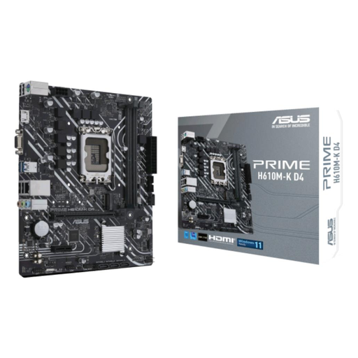 [PRIME-H610M-K-D4-ARGB] ASUS PRIME H610M-K D4 ARGB, 2xDDR4, M.2, HDMI, 12-13.14.Nesil, LGA1700 Soket, Anakart