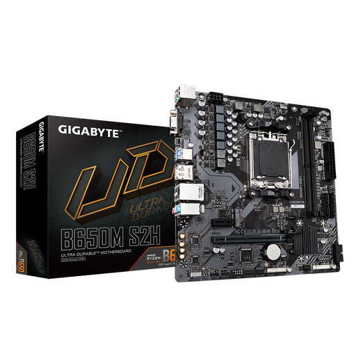 [B650M-S2H] GIGABYTE B650M S2H, rev.1.4, 2xDDR5, M.2, DP, HDMI, VGA, AM5 Soket GAMING Anakart