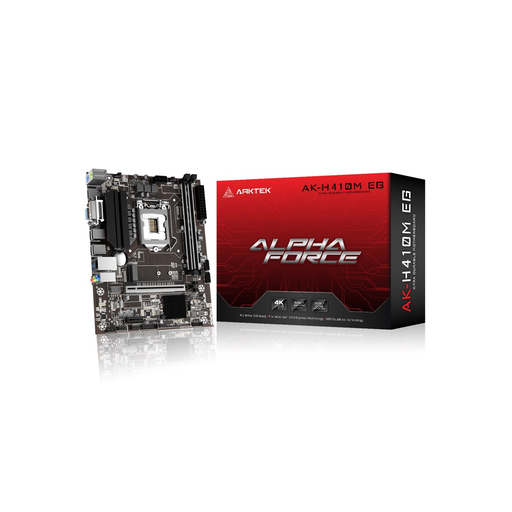 [AK-H410M-EG-VA] ARKTEK ALPHA FORCE, AK-H410M EG VA, 2xDDR4, M.2, D-Sub, HDMI, 10.Nesil, LGA1200 Soket, Anakart