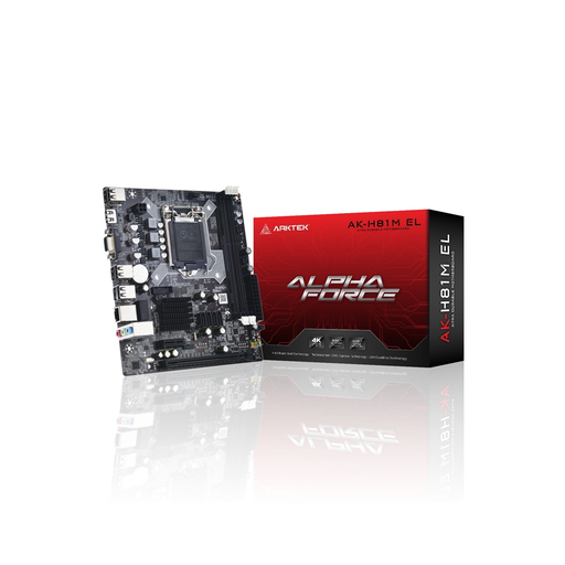 [AK-H81M-EL] ARKTEK ALPHA FORCE, AK-H81M EL, 2xDDR3, M.2, D-SUB, HDMI, 4.Nesil, LGA1150 Soket, Anakart